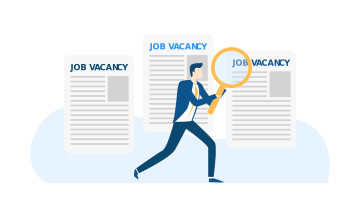 サラリーマンの走るイラスト